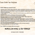 Turan Türker Yazı Yarışması 2020