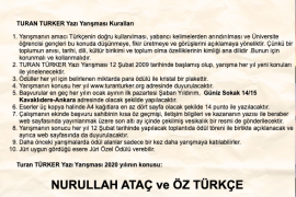 Turan Türker Yazı Yarışması 2020