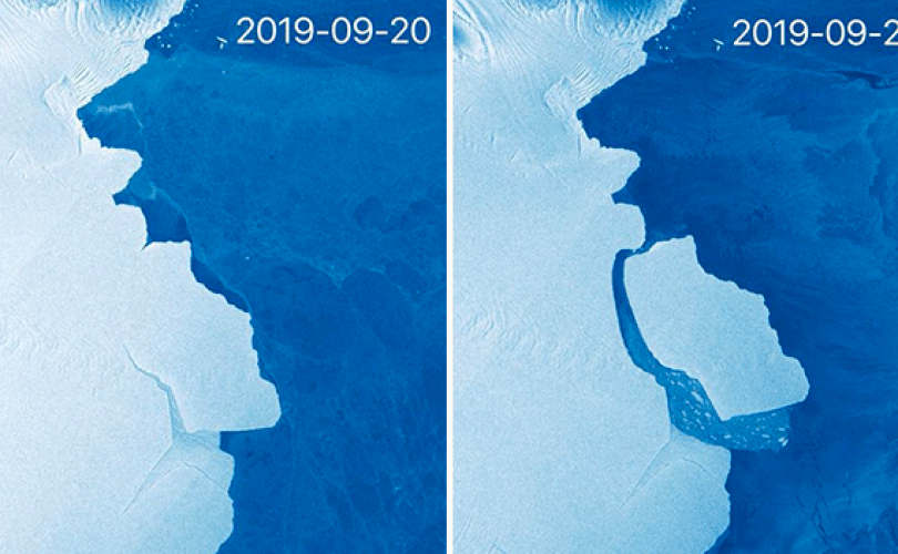 Midilli Adası büyüklüğünde buz kütlesi Antarktika’dan koptu