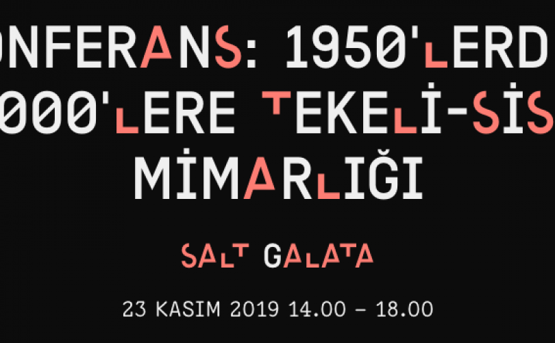 SALT Galata’da Tekeli-Sisa mimarlığı konferansı