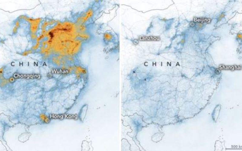 Koronavirüs önlemlerinin ardından hava kirliliği ve CO2 salımında büyük düşüş