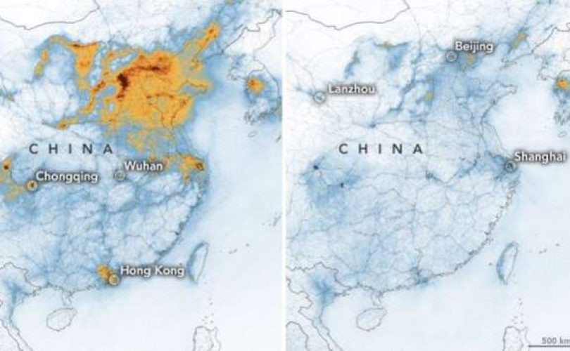Koronavirüs önlemlerinin ardından hava kirliliği ve CO2 salımında büyük düşüş