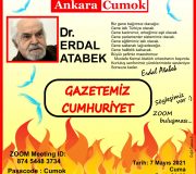 Ankara CUMOK’tan “Gazetemiz Cumhuriyet” başlıklı Erdal Atabek söyleşisi