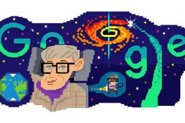 Stephen Hawking, Doodle ile anıldı