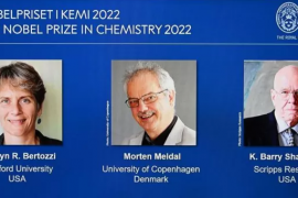 2022 N﻿obel Kimya Ödülü sahiplerini buldu