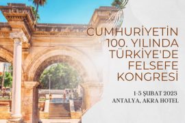 Cumhuriyetin Yüzüncü Yılında Türkiye’de Felsefe Kongresi