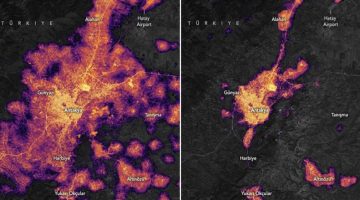 NASA paylaştı: Antakya karanlığa gömüldü