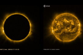 İnanılmaz görüntü: 2026’nın ilk Güneş tutulması uzaydan böyle göründü