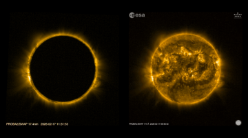 İnanılmaz görüntü: 2026’nın ilk Güneş tutulması uzaydan böyle göründü