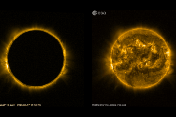 İnanılmaz görüntü: 2026’nın ilk Güneş tutulması uzaydan böyle göründü