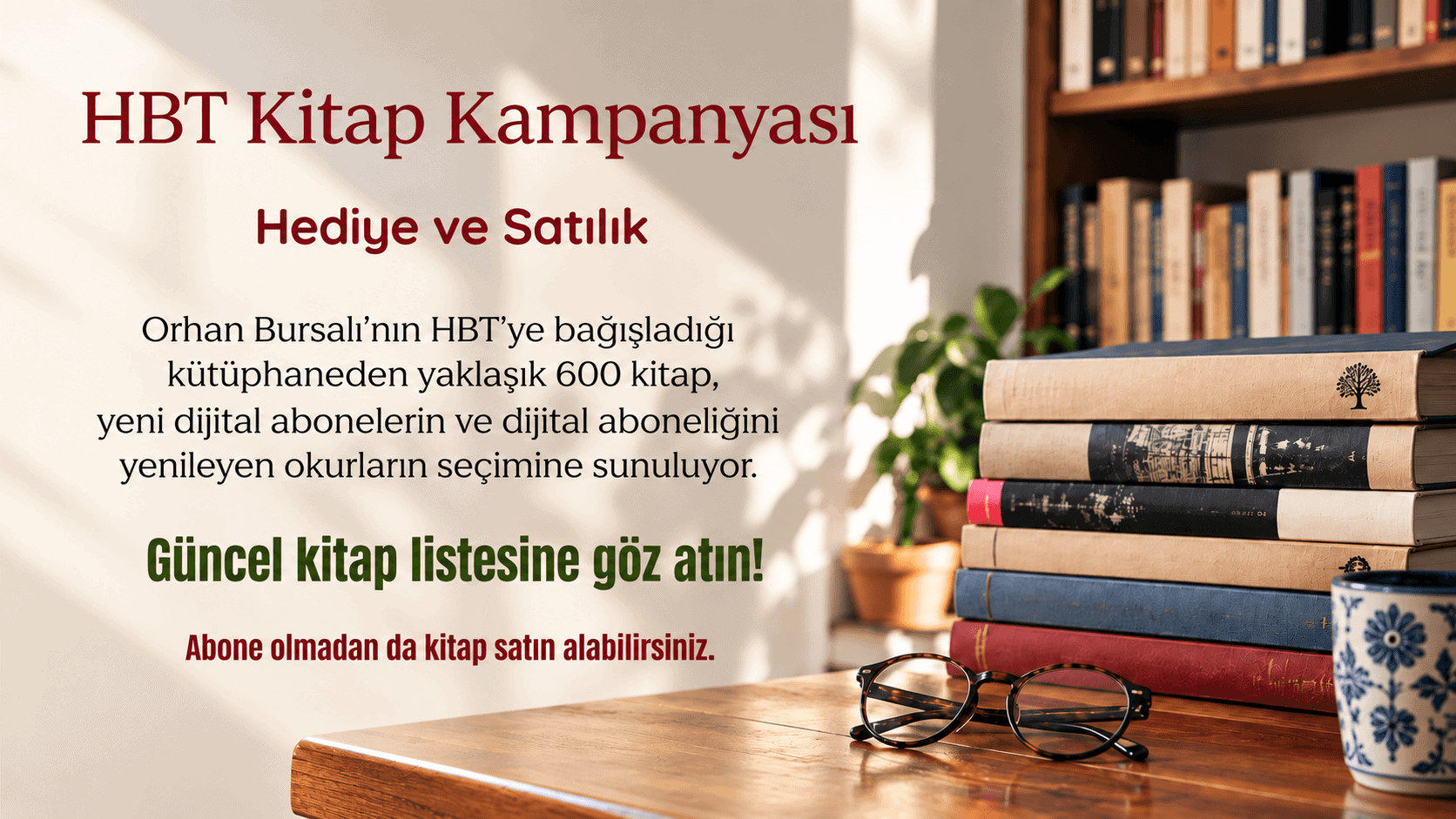 HBT Kitap Kampanyası: Hediye ve Satılık